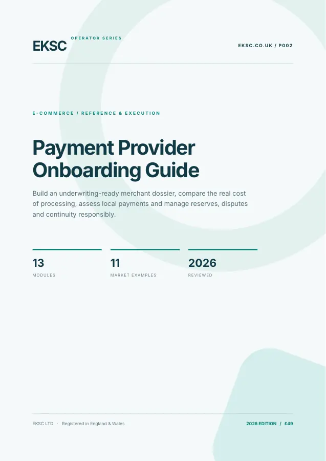 Official cover of Payment Provider Onboarding Guide